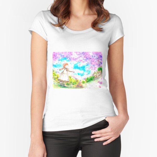 Anne, Spring at Green Gables Fitted Scoop T-Shirt