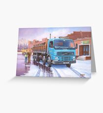 Volvo tipper Greeting Card