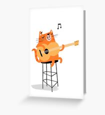 Feline Groovy Greeting Card