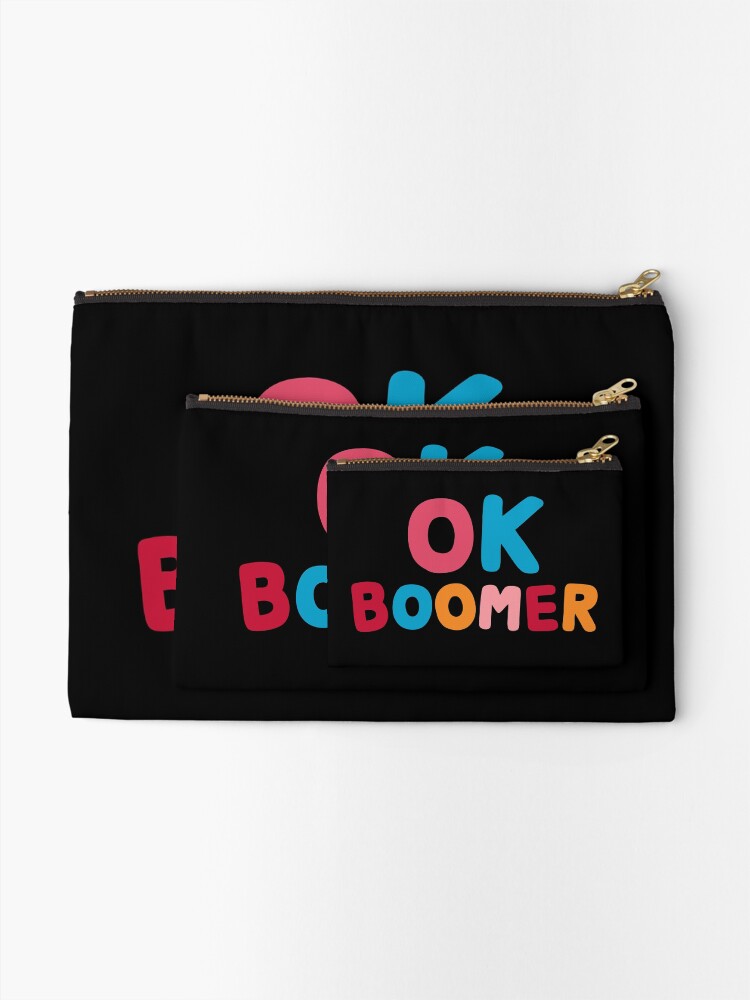 Alternate view of Ok boomer Zipper Pouch