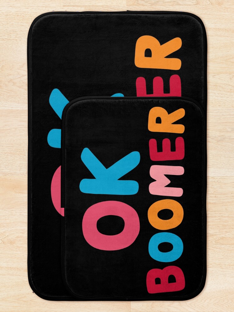 Alternate view of Ok boomer Bath Mat