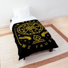 In Pizza We Trust Comforter