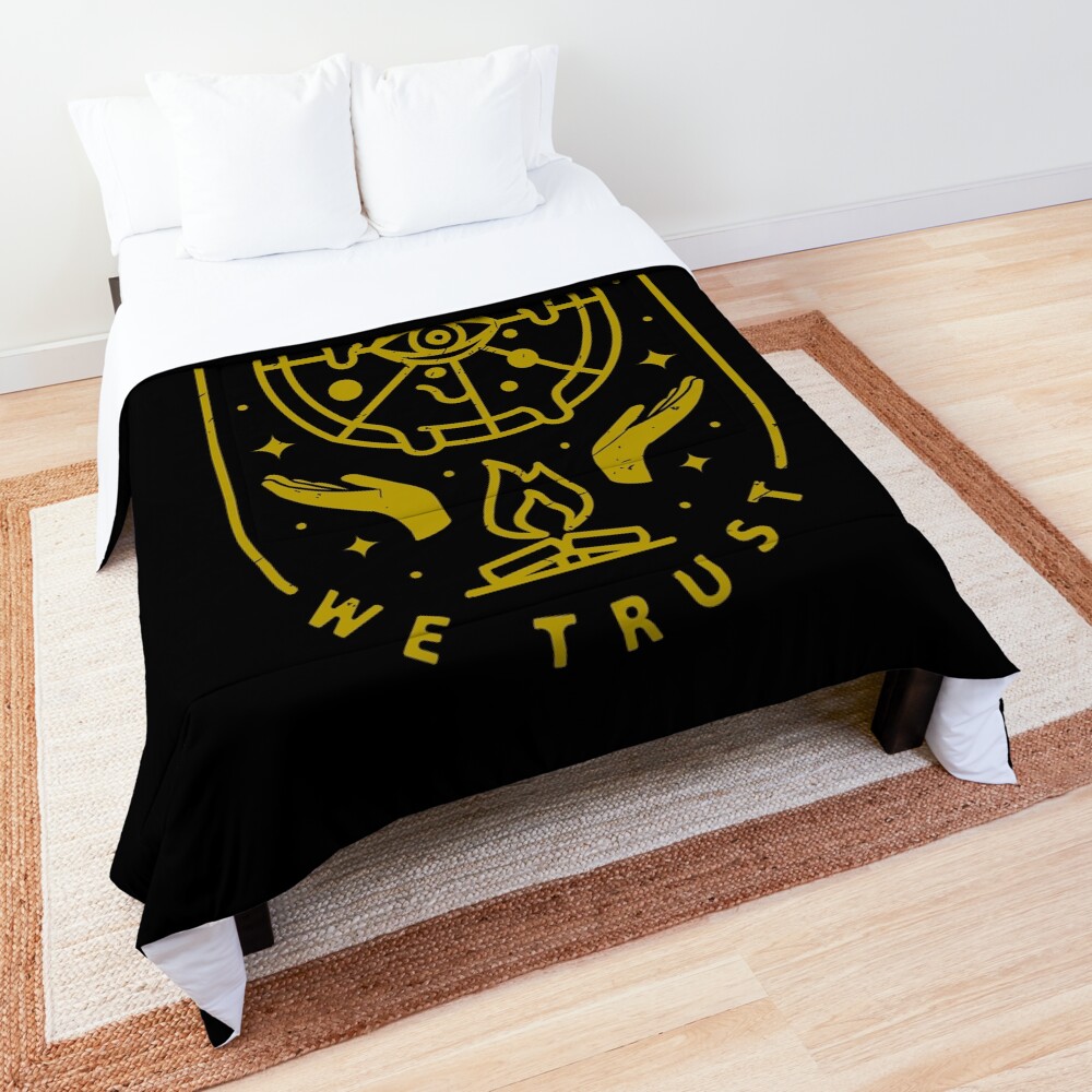 In Pizza We Trust Comforter