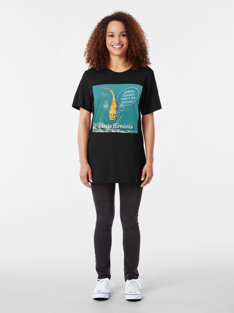 Alternate view of Swimming with the Fishes Slim Fit T-Shirt
