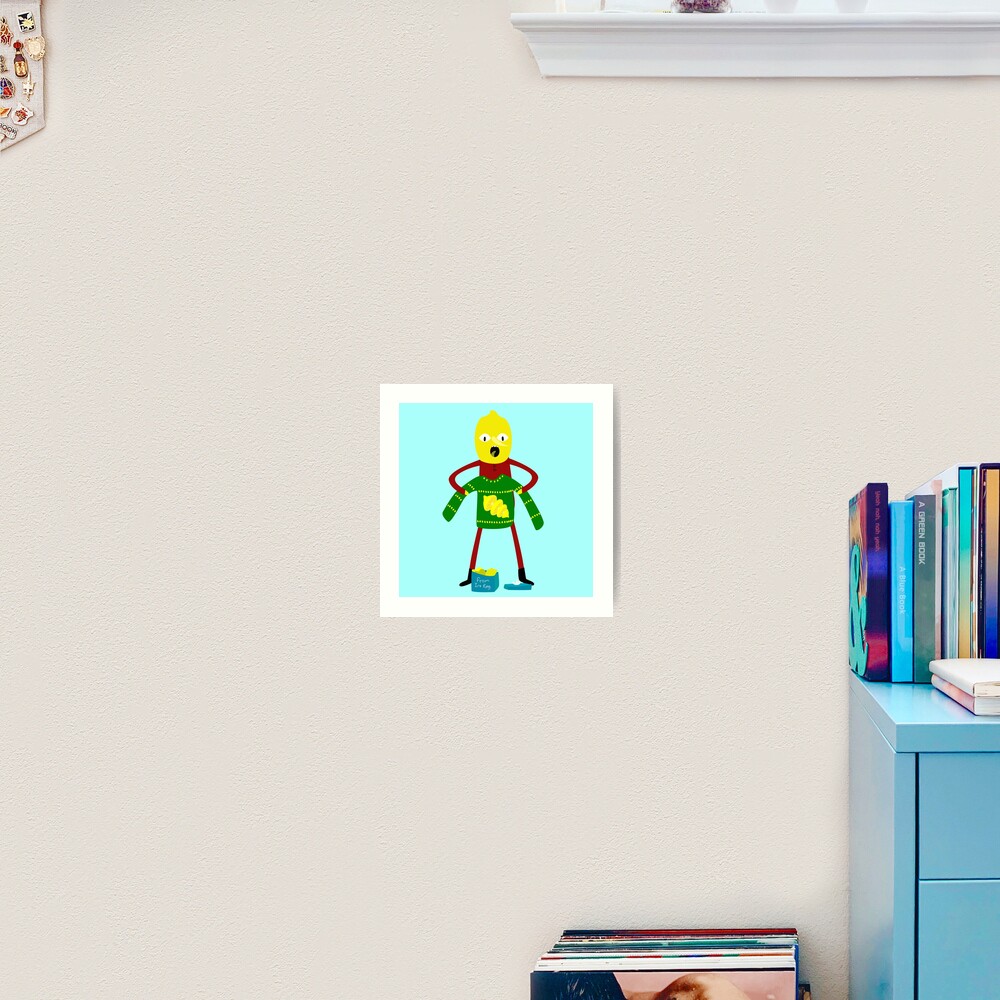 Lemongrab it's christmas!! Art Print