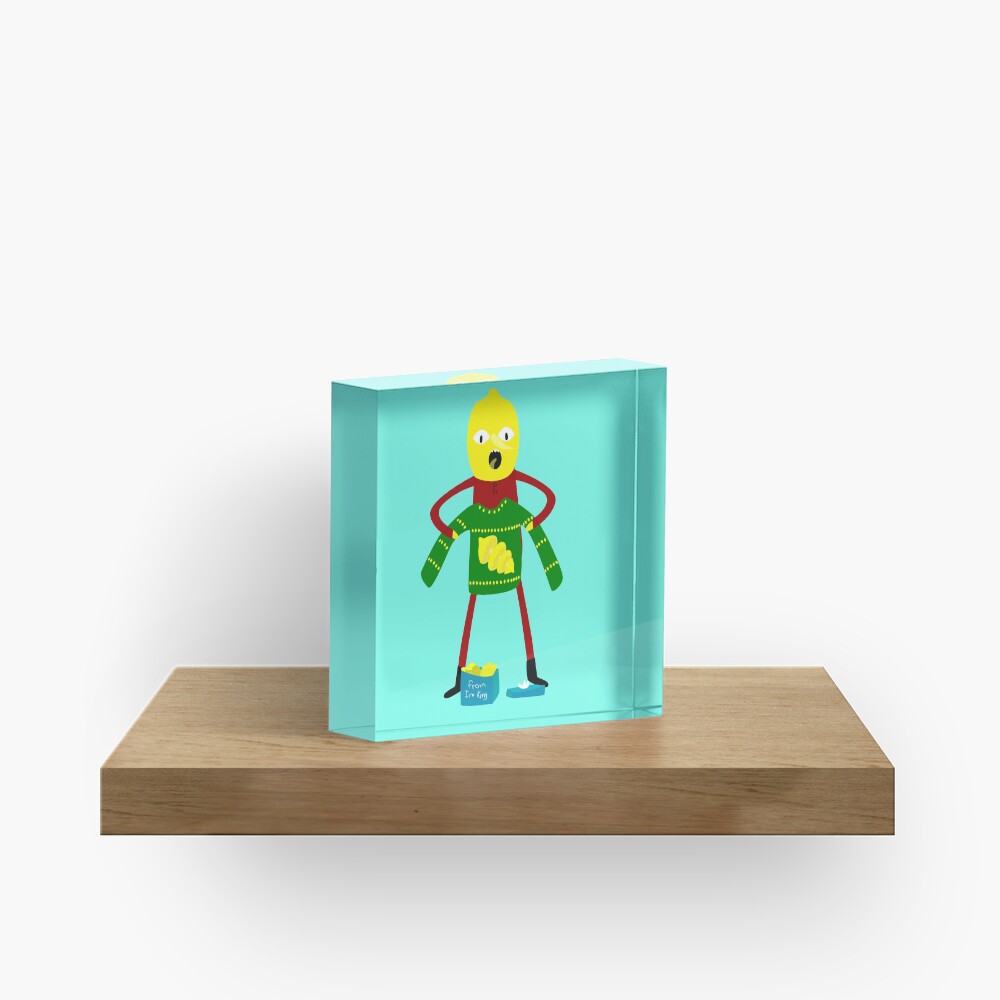 Lemongrab it's christmas!! Acrylic Block
