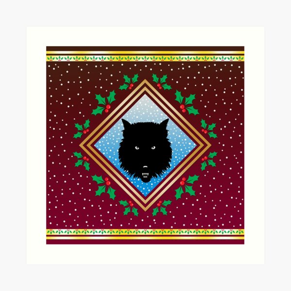 The Wolves Are Running Robin Red Fresco Art Print