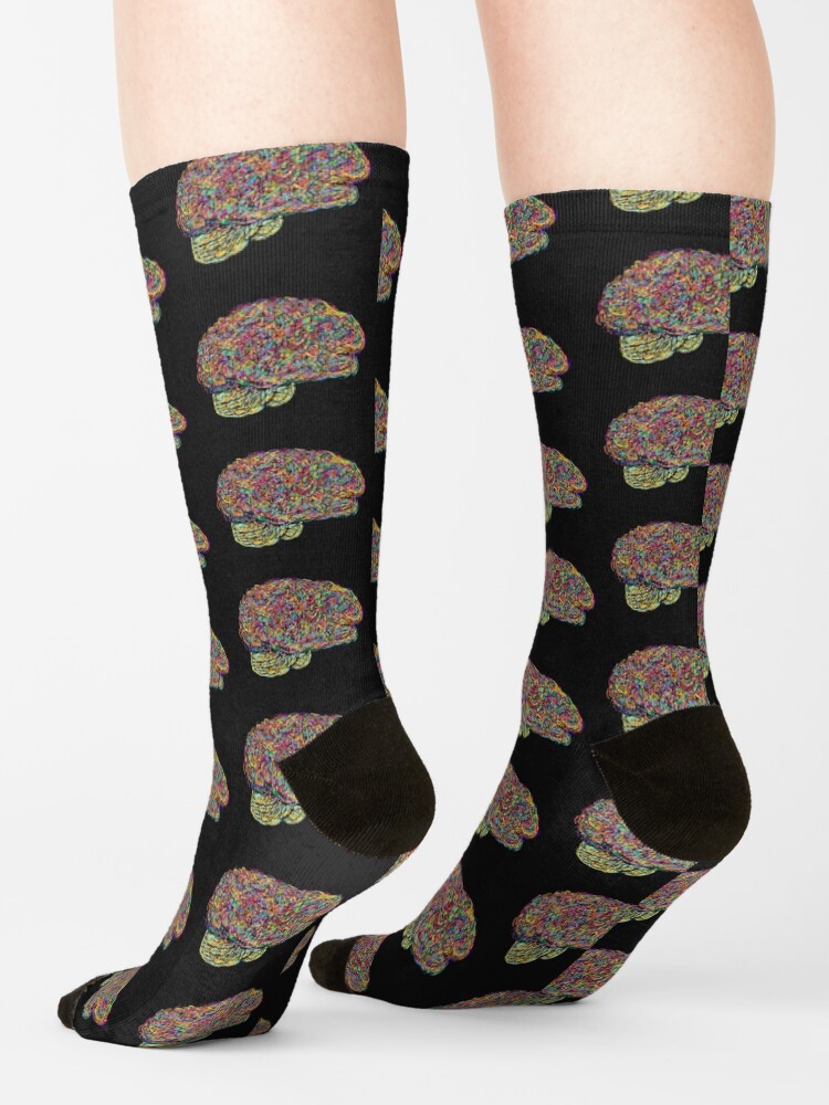 Alternate view of Jackson Pollock's Brain Socks
