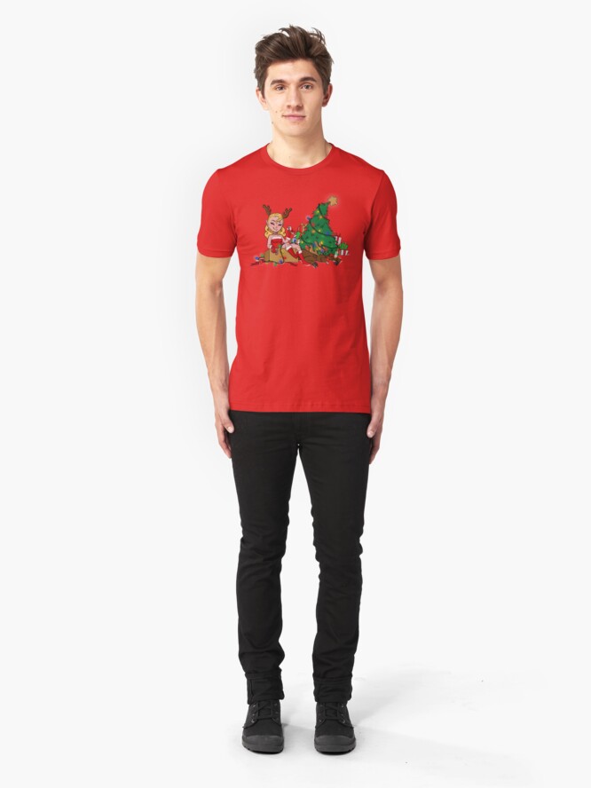 Alternate view of Merry Elf Slim Fit T-Shirt