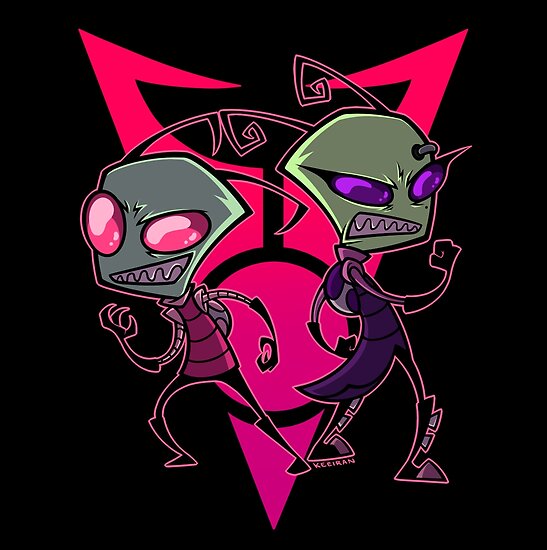 "Invader Zim Top of the Line" Poster by Keeiran Redbubble