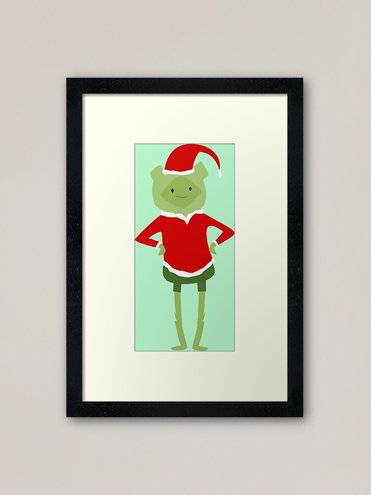 Alternate view of Fern it's christmas!! Framed Art Print