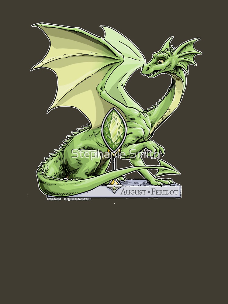 Birthstone Dragon: August Peridot Illustration by stephsmith