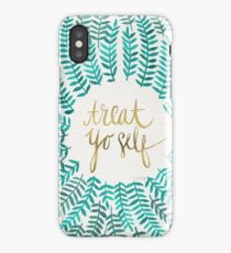 Treat Yo Self – Turquoise iPhone Case/Skin