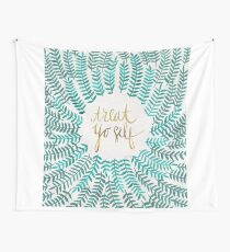 Treat Yo Self – Turquoise Wall Tapestry