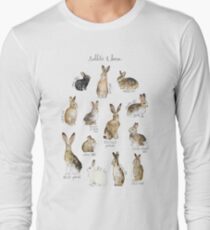 Kaninchen und Hasen Langarmshirt