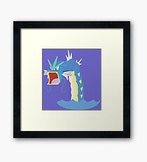 Angry Gyarados! Framed Print