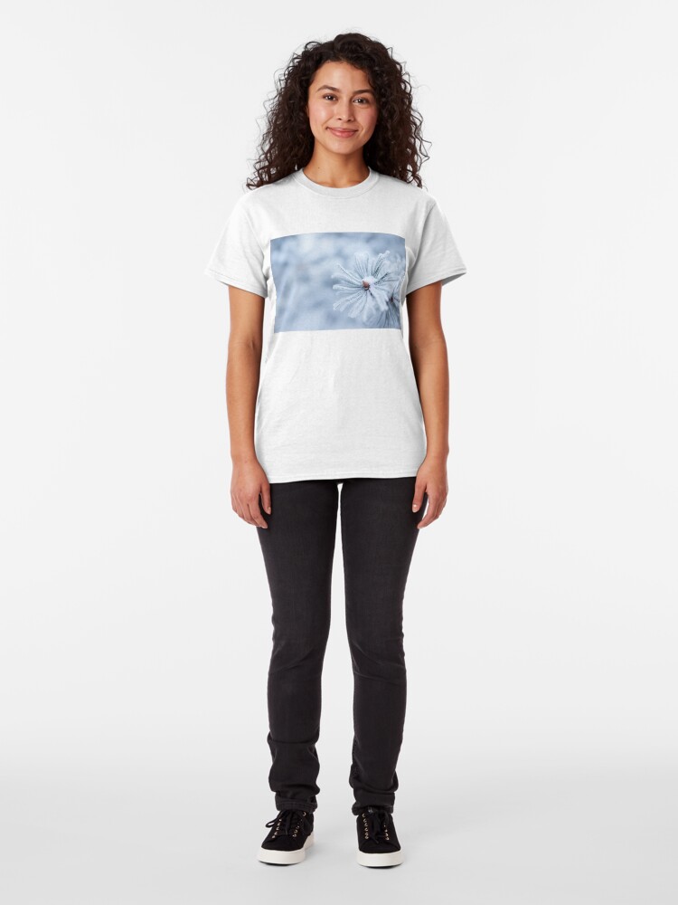 Alternate view of Hoarfrost on conifer tree needles Classic T-Shirt