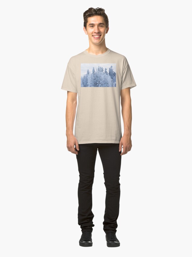 Alternate view of Trees covered in snow Classic T-Shirt