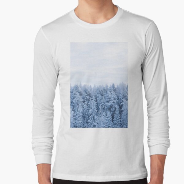 Trees covered in snow Long Sleeve T-Shirt