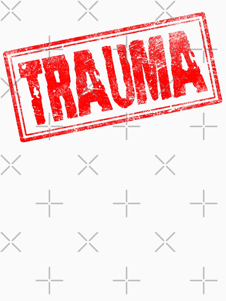 Trauma (Vintage Retro Stamp) by SassyClassyMe