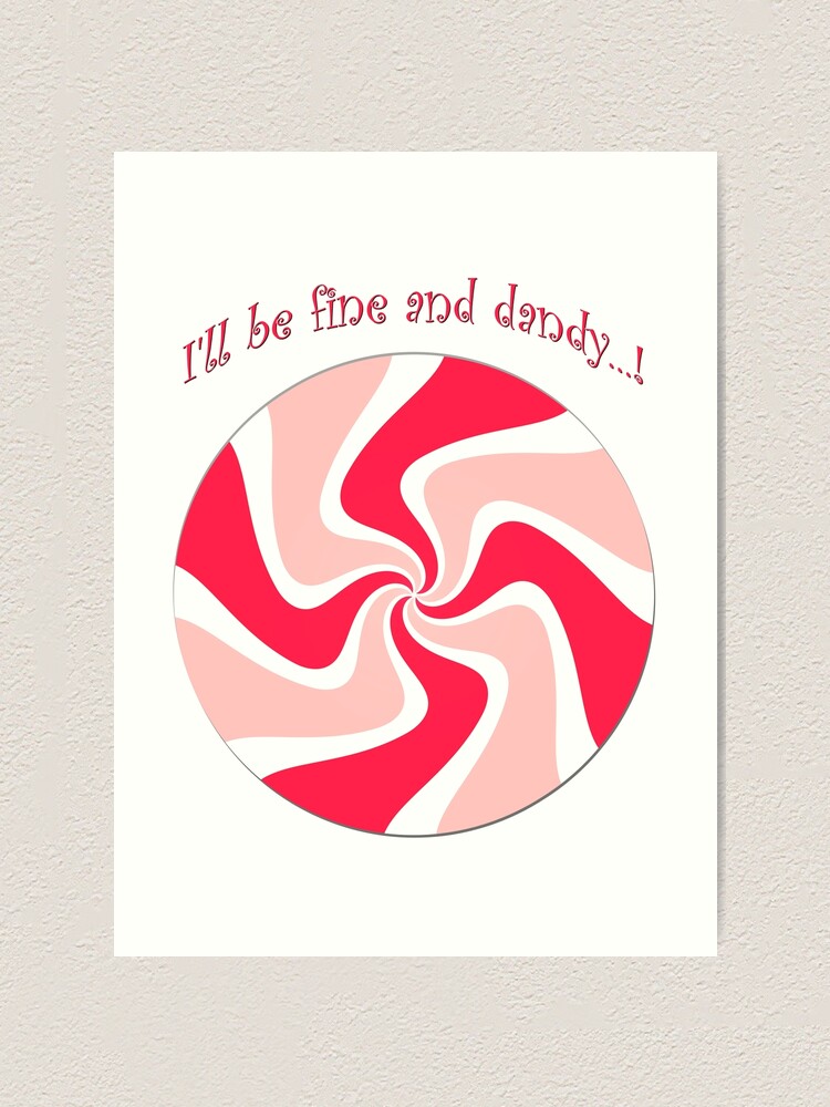 Alternate view of Fine and Dandy Peppermint Art Print