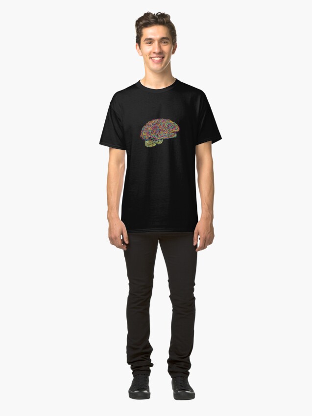 Alternate view of Jackson Pollock's Brain Classic T-Shirt