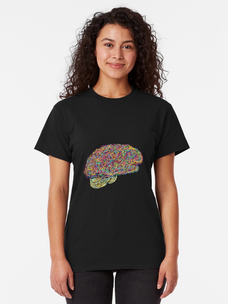 Alternate view of Jackson Pollock's Brain Classic T-Shirt