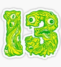 ugly 13 Sticker