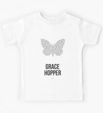 Grace Hopper (Dark Lettering) - Clothing & Other Products Kids Tee