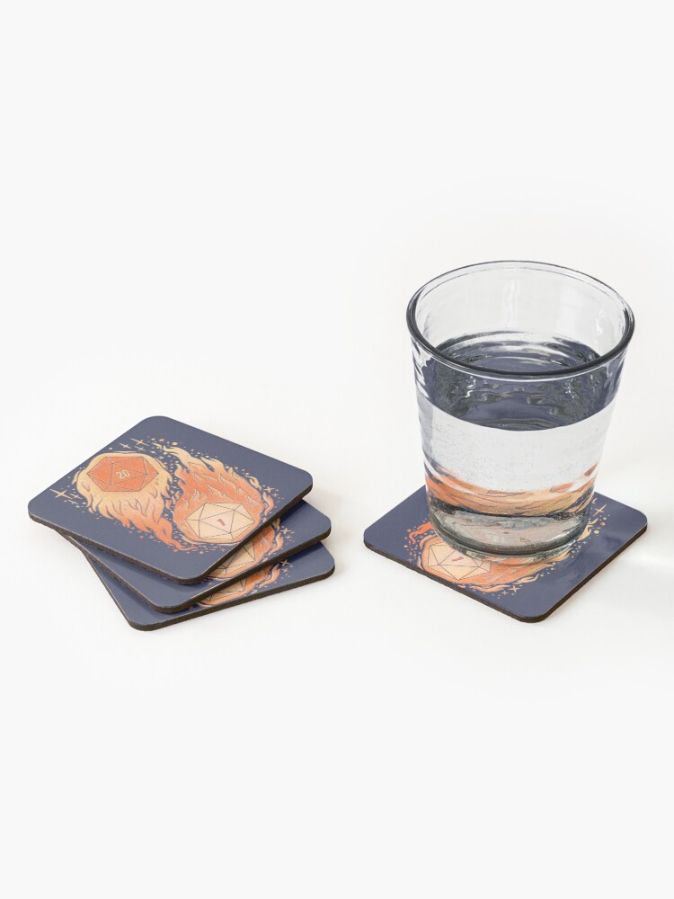 Alternate view of A Roll of the Die Coasters (Set of 4)