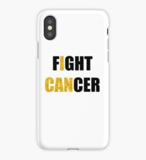 Fight Cancer Gold Childhood Cancer Awareness iPhone Case/Skin