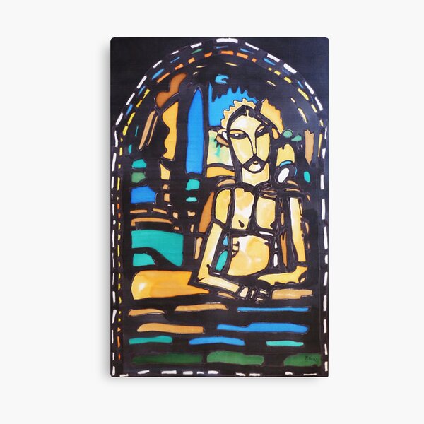 Silkpainting of stained glass window - where in US is it? Canvas Print