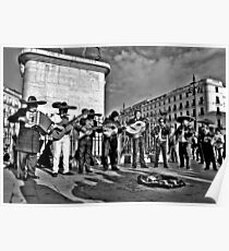 Plaza Musicians Poster