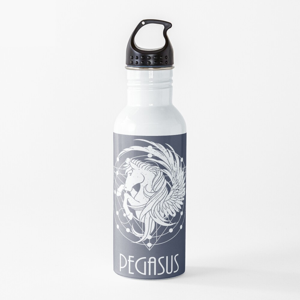 White Pegasus Water Bottle
