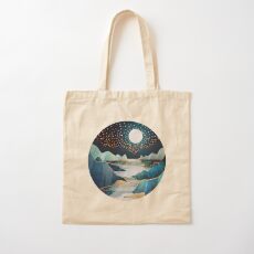 Moon Glow Cotton Tote Bag
