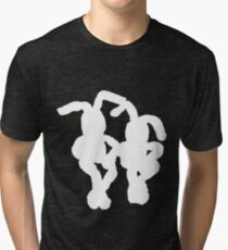 "White Bunnies" Clothing Tri-blend T-Shirt