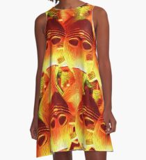 Red Hot Horgh’an A-Line Dress