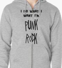 punk rock Zipped Hoodie