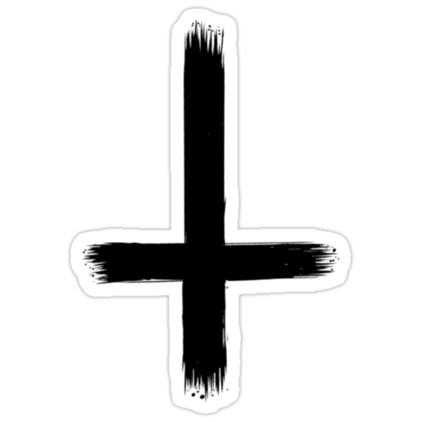 Upside Down Cross Png Upside Down Cross Outline Clipa - vrogue.co