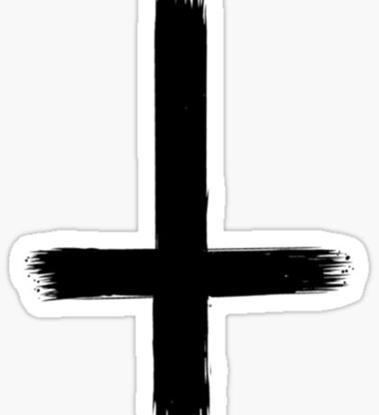 Upside Down Cross: Stickers | Redbubble