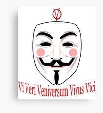 Vi Veri Veniversum Vivus Vici Canvas Print