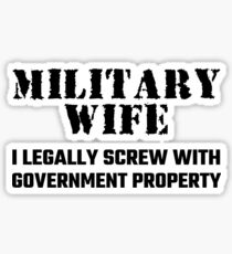 Military Wife Sticker