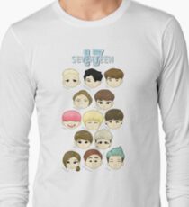 SEVENTEEN Chibi Köpfe Langarmshirt