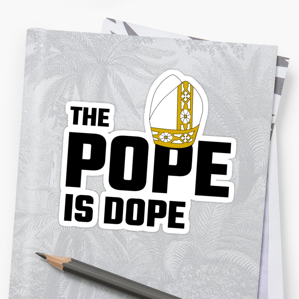 pope smokes dope t shirt