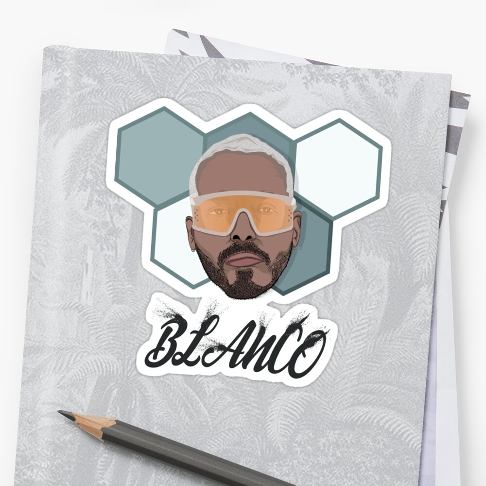 J Balvin Blanco Sticker By Manot555 Redbubble 1485