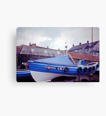 Coble at Craster 1980s Canvas Print