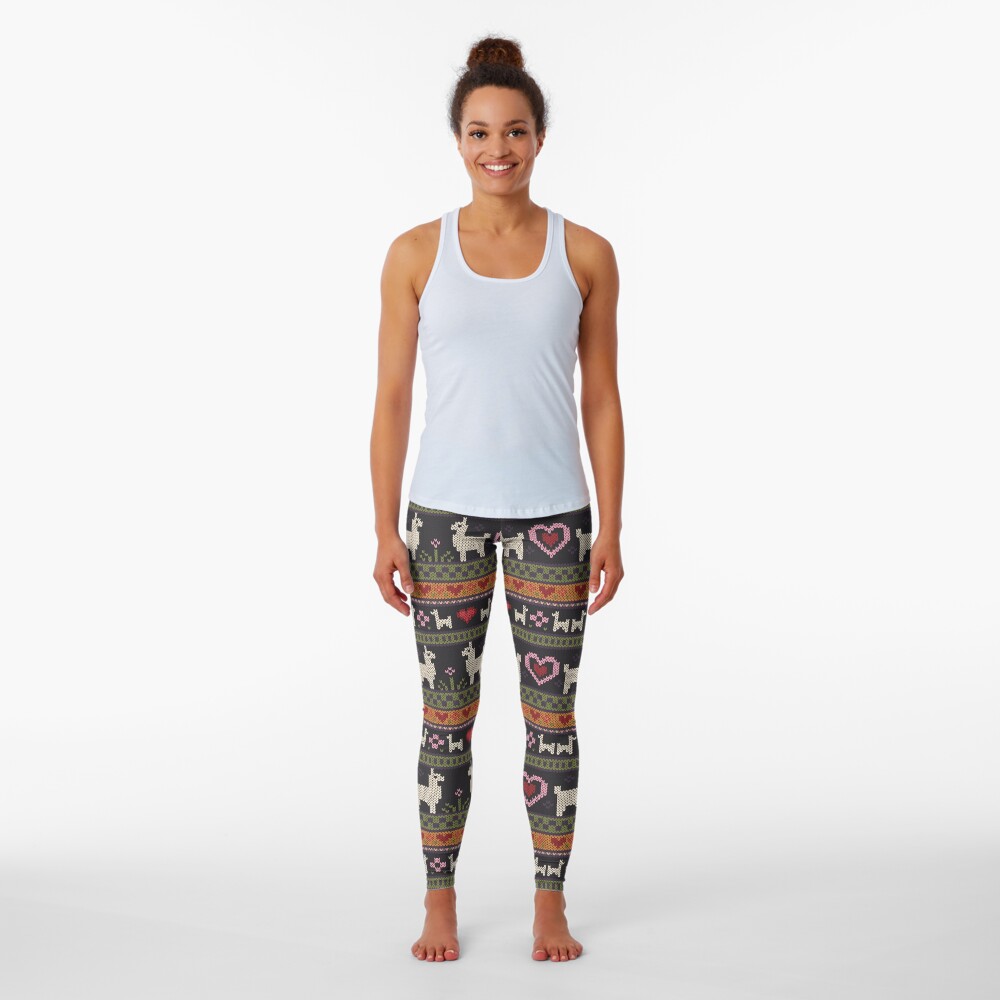 Llama Knit Leggings