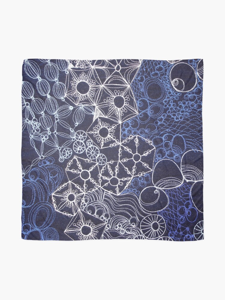 Alternate view of Rock Pool Blue Scarf