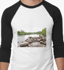 long exposure river Men's Baseball ¾ T-Shirt