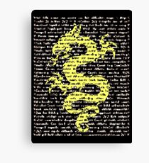 "The Year Of The Dragon" Canvas Print